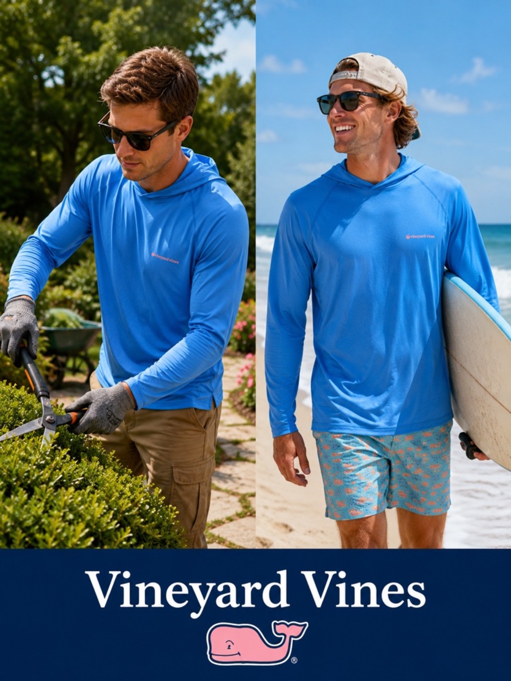 Vineyard Vines Performance Rash Guard Athletic Long Sleeve